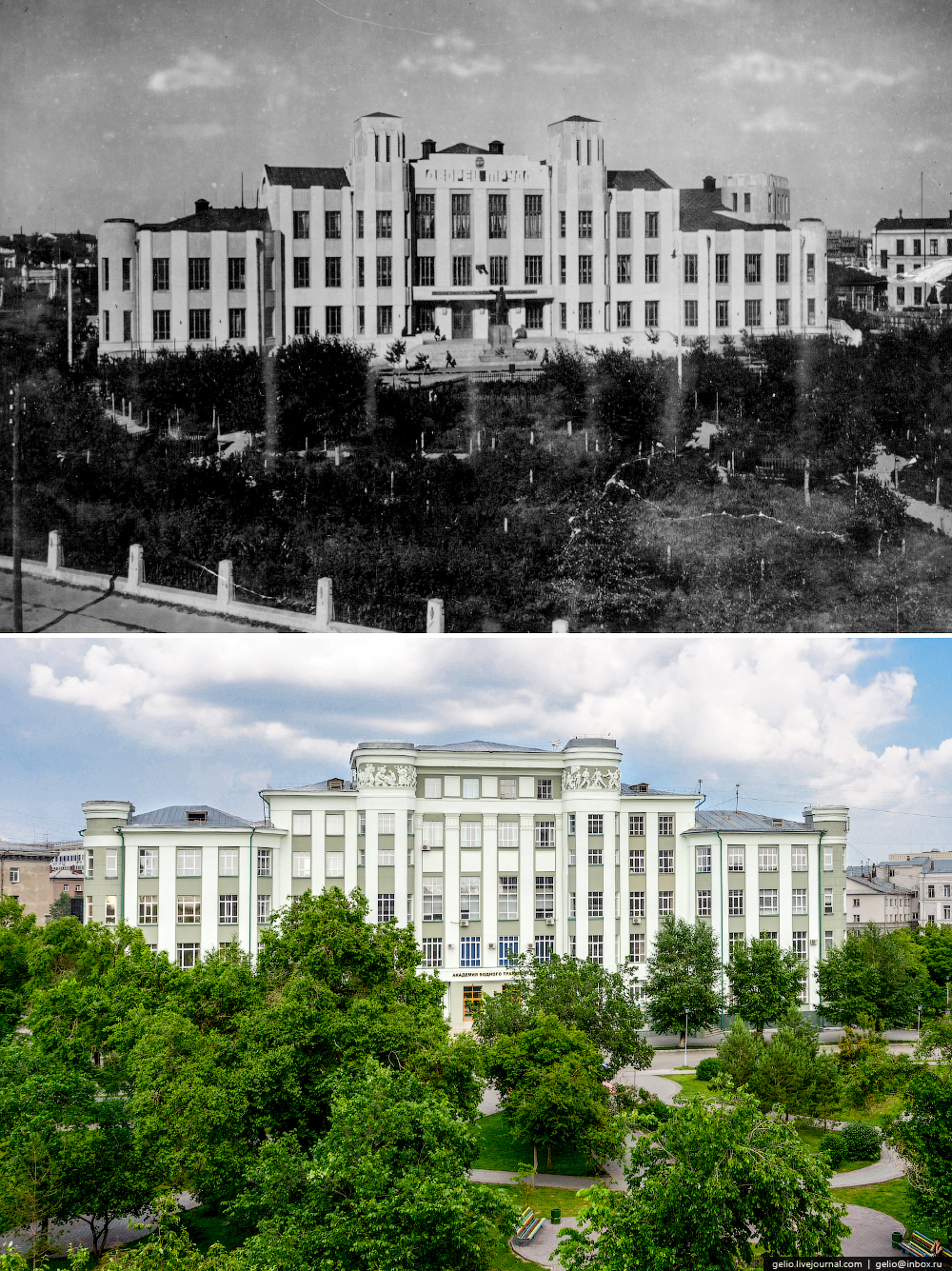 Ленин у дворца труда НГАВТ